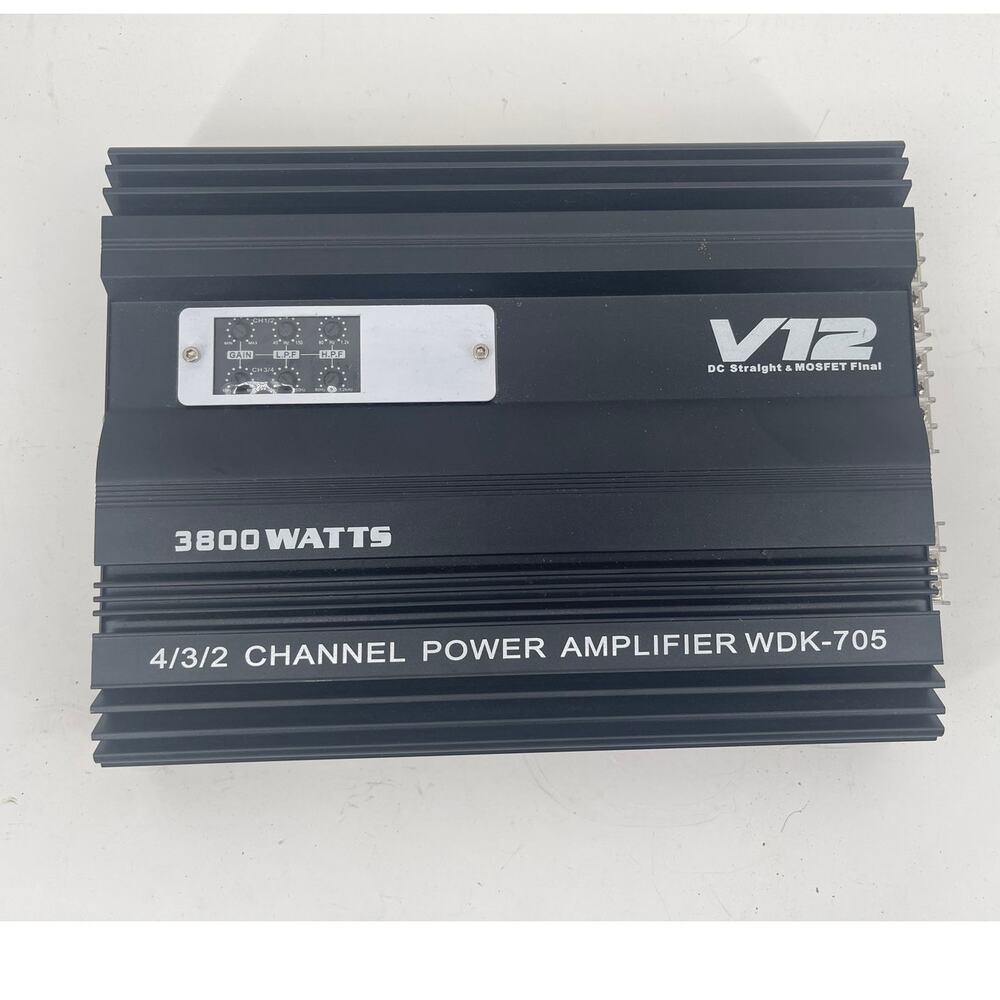 3800W 4/3/2 Channel RMS Class D Subwoofer Power Car Amplifier 12V  wdk-705
